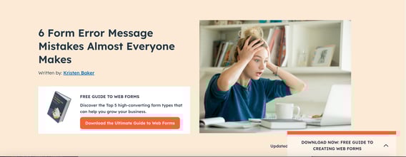 Common Form Mistakes to Avoid HubSpot